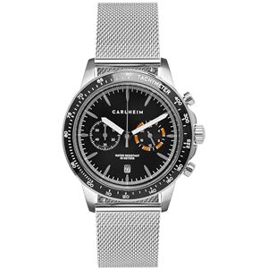 Carlheim Herrklockor Aksel 4005 silver svart mesh hastighetsmätare Carlheim Herrklockor Aksel 4005 silver svart mesh hastighetsmätare