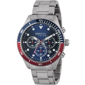 Breil – klockkollektion sail rörelse CHRON för män, Silver-blå-röd, Einheitsgröße, modern, avslappnad Breil – klockkollektion sail rörelse CHRON för män, Silver-blå-röd, Einheitsgröße, modern, avslappnad