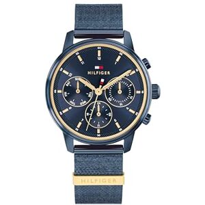 Tommy Hilfiger analog multifunktions kvarts klocka för kvinnor med blått rostfritt stålarmband 1782809 Tommy Hilfiger analog multifunktions kvarts klocka för kvinnor med blått rostfritt stålarmband 1782809