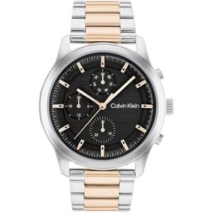 Calvin analog multifunktion kvartsur för män med rostfritt stål eller läderarmband, Tvåfärgad, armband Calvin analog multifunktion kvartsur för män med rostfritt stål eller läderarmband, Tvåfärgad, armband