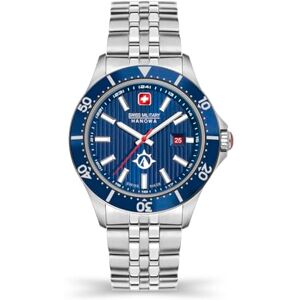 Swiss Military Hanowa Herrklockor analog kvarts 32019280, silver, En storlek, Armband Swiss Military Hanowa Herrklockor analog kvarts 32019280, silver, En storlek, Armband