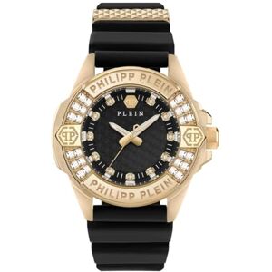 Philipp Plein Plein Majesty kvinnors analog kvartsur, Svart, Bälte Philipp Plein Plein Majesty kvinnors analog kvartsur, Svart, Bälte