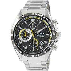 Lorus män analog kvartsur med metallarmband RM313JX9, svart, svart, Armband Lorus män analog kvartsur med metallarmband RM313JX9, svart, svart, Armband