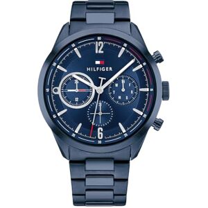 Tommy Hilfiger THW Analogt kvartsur för män med rem i rostfritt stål 1791945, BLÅ Tommy Hilfiger THW Analogt kvartsur för män med rem i rostfritt stål 1791945, BLÅ