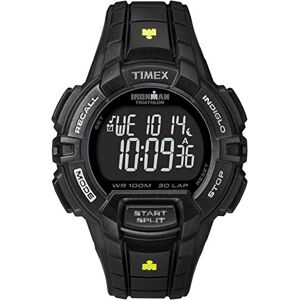 Timex Ironman Robust klocka på 44 mm för män, digital svart hartsrem, TW5M15900 Timex Ironman Robust klocka på 44 mm för män, digital svart hartsrem, TW5M15900