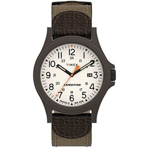 Timex Expedition Acadia mäns 40mm läderrem klocka TW4B23700 Timex Expedition Acadia mäns 40mm läderrem klocka TW4B23700