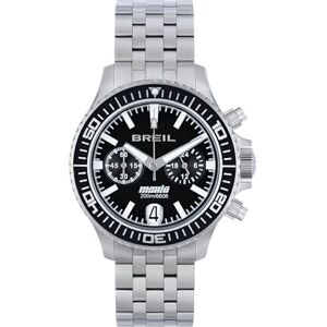 Breil – MANTA P.R.O. Stålklocka för män, Svart, En storlek, Modern Breil – MANTA P.R.O. Stålklocka för män, Svart, En storlek, Modern