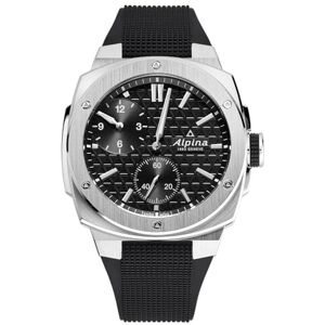 Alpina Analog Quartz Mens klocka med rem i rostfritt stål mid-39679, Svart Alpina Analog Quartz Mens klocka med rem i rostfritt stål mid-39679, Svart