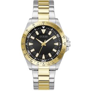 GUESS NEO, herrarmbandsur, kvarts analog, rostfritt stål, 42 mm, armband i rostfritt stål, silver/guld, 5 bar, urtavlans färg: svart, GW1064G4 GUESS NEO, herrarmbandsur, kvarts analog, rostfritt stål, 42 mm, armband i rostfritt stål, silver/guld, 5 bar, urtavlans färg: svart, GW1064G4