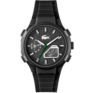 Lacoste analog-digital multifunktionskvarts klocka för män LC33 kollektion med svart silikonarmband 2011365 Lacoste analog-digital multifunktionskvarts klocka för män LC33 kollektion med svart silikonarmband 2011365