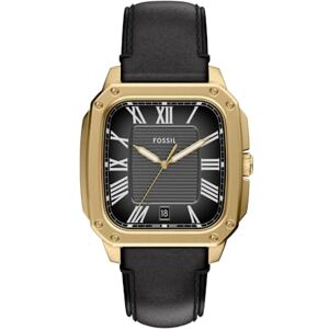 Fossil herr analog kvartsur med läderarmband FS6151 Fossil herr analog kvartsur med läderarmband FS6151