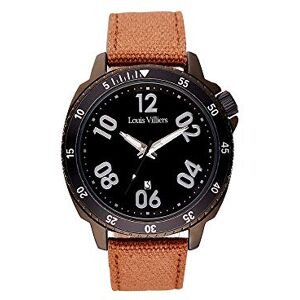 Louis Villiers unisex analog kvartsklocka med läderarmband LV1049 Louis Villiers unisex analog kvartsklocka med läderarmband LV1049