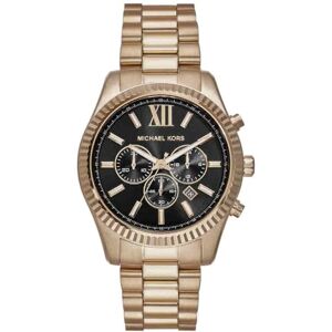 Michael Kors Lexington herrklocka, 44 mm, kvartsurverk med kronograf och armband i rostfritt stål Michael Kors Lexington herrklocka, 44 mm, kvartsurverk med kronograf och armband i rostfritt stål