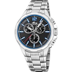 Lotus Herrklocka 18991/1 Chrono rostfritt stål fodral grått rostfritt stålarmband grå, Färg: svart, vit, armband Lotus Herrklocka 18991/1 Chrono rostfritt stål fodral grått rostfritt stålarmband grå, Färg: svart, vit, armband