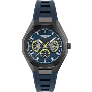 Aston Martin Herrklocka, multifunktion, armbandsur, AML, Thrill MTRI1, blå Aston Martin Herrklocka, multifunktion, armbandsur, AML, Thrill MTRI1, blå