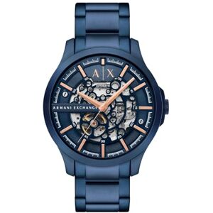 Giorgio Armani analog automatisk klocka för män med rem i rostfritt stål AX2457, BLÅ Giorgio Armani analog automatisk klocka för män med rem i rostfritt stål AX2457, BLÅ
