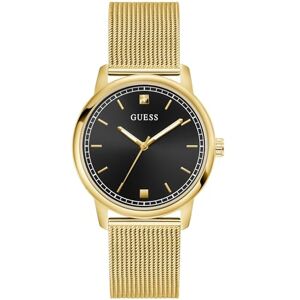 GUESS Chandler herrklocka i rostfritt stål 40 mm rostfritt stål band guld 3 bar svart urtavla GW0974G2 GUESS Chandler herrklocka i rostfritt stål 40 mm rostfritt stål band guld 3 bar svart urtavla GW0974G2