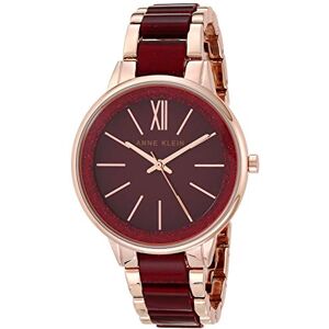 Anne Klein damarmbandsur i harts, Vinröd/guld Anne Klein damarmbandsur i harts, Vinröd/guld