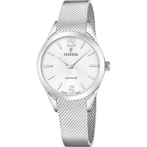 Festina Kvinnors analog-digital kvartsur med legerat stålarmband F20076, vit, armband, Vit, armband Festina Kvinnors analog-digital kvartsur med legerat stålarmband F20076, vit, armband, Vit, armband