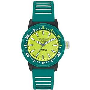 Aston Martin herrklocka analog kvarts AM formel 1 silikon, Grön Aston Martin herrklocka analog kvarts AM formel 1 silikon, Grön