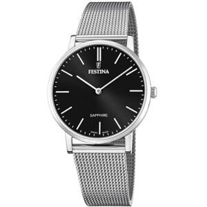 Festina Analog kvarts klocka för män med rostfritt stål armband F20014/3 Festina Analog kvarts klocka för män med rostfritt stål armband F20014/3