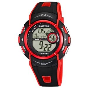 Calypso Unisexvuxen digital kvartsklocka med plastrem K5610/5 Calypso Unisexvuxen digital kvartsklocka med plastrem K5610/5