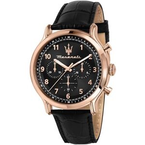 Maserati Herrklocka Epoca Limited Edition Collection, kronograf, kvarts-R8871618015, svart, 42mm, rem Maserati Herrklocka Epoca Limited Edition Collection, kronograf, kvarts-R8871618015, svart, 42mm, rem