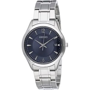 Seiko Män analog kvartsur med rostfritt stål armband SUR419P1, Silverblå, Einheitsgröße, Armband Seiko Män analog kvartsur med rostfritt stål armband SUR419P1, Silverblå, Einheitsgröße, Armband