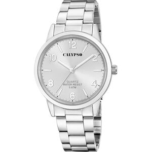 Calypso Casual Watch K5858/2, silver, armband, Silver, armband Calypso Casual Watch K5858/2, silver, armband, Silver, armband