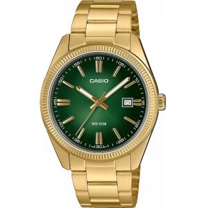 Casio Herr analog kvartsklocka med rostfritt stål rem MTP-1302PGC-3AVEF, Guld, ledig Casio Herr analog kvartsklocka med rostfritt stål rem MTP-1302PGC-3AVEF, Guld, ledig