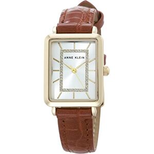 Anne Klein Damklocka med glitteraccentuerad croco-grain-armband, AK/3821, Honungsbrun/guld Anne Klein Damklocka med glitteraccentuerad croco-grain-armband, AK/3821, Honungsbrun/guld