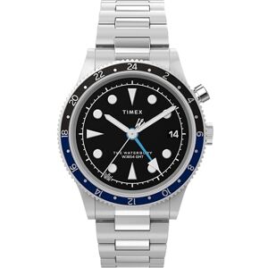Timex Waterbury klocka på 39 mm för män – armband i rostfritt stål, svart urtavla, boett i rostfritt stål, TW2Y29700 Timex Waterbury klocka på 39 mm för män – armband i rostfritt stål, svart urtavla, boett i rostfritt stål, TW2Y29700