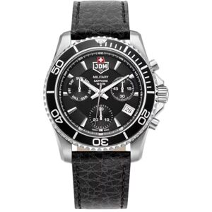 Jacques Du Manoir Millitary män analog klocka med läderarmband JDM-WG019-05 Jacques Du Manoir Millitary män analog klocka med läderarmband JDM-WG019-05