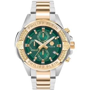 Philipp Plein herrklocka analog kvarts $Kull Chrono, flerfärgad, Armband Philipp Plein herrklocka analog kvarts $Kull Chrono, flerfärgad, Armband