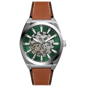 Fossil analog automatisk klocka för män med läderrem ME3261, Brun, armband Fossil analog automatisk klocka för män med läderrem ME3261, Brun, armband