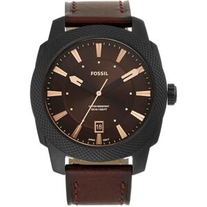 Fossil Machine herrklocka, kvartsverk med armband i rostfritt stål eller läder Fossil Machine herrklocka, kvartsverk med armband i rostfritt stål eller läder