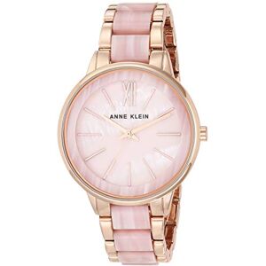 Anne Klein damarmbandsur i harts, Pärlemorskimrande rosa/roséguld Anne Klein damarmbandsur i harts, Pärlemorskimrande rosa/roséguld