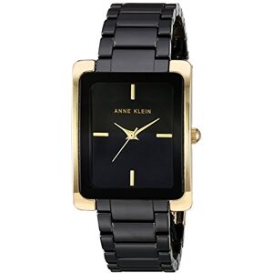 Anne Klein keramiskt armbandsur för kvinnor, Svart/guld Anne Klein keramiskt armbandsur för kvinnor, Svart/guld