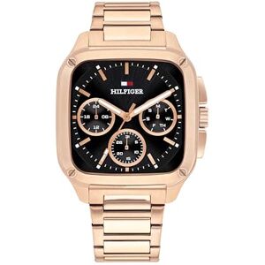 Tommy Hilfiger analog multifunktions kvarts klocka för män med rosa guldfärgat rostfritt stålarmband 1792224 Tommy Hilfiger analog multifunktions kvarts klocka för män med rosa guldfärgat rostfritt stålarmband 1792224