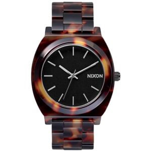 Nixon Tidstallrik acetat damklocka analog kvarts med acetatarmband, Sköldpadda, One Size, Nixon Tidstallrik acetat damklocka analog kvarts med acetatarmband, Sköldpadda, One Size,