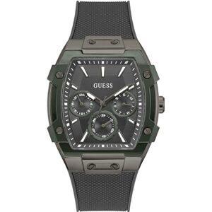 GUESS Phoenix herrarmbandsur rostfritt stål, 44 mm, silikonarmband, grå, 5 bar, urtavla: grå, datumvisning, GW0956G3 GUESS Phoenix herrarmbandsur rostfritt stål, 44 mm, silikonarmband, grå, 5 bar, urtavla: grå, datumvisning, GW0956G3