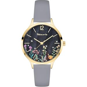 Tamaris dam analog kvarts klocka med läderarmband TT-0142-LQ, Guld Tamaris dam analog kvarts klocka med läderarmband TT-0142-LQ, Guld