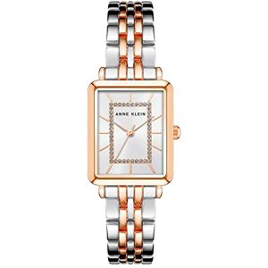 Anne Klein armbandsur för damer accentuerad med glitter, Silver/roséguld Anne Klein armbandsur för damer accentuerad med glitter, Silver/roséguld