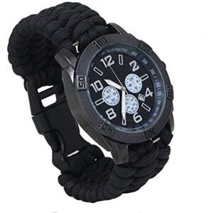 Mil-Tec Unisex analog kvartsur för vuxna med nylonband 15774002-903, svart, M, band Mil-Tec Unisex analog kvartsur för vuxna med nylonband 15774002-903, svart, M, band