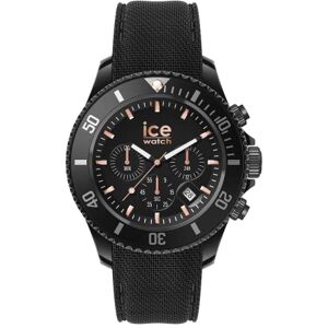 ICE-WATCH ICE chrono Black rose-gold Svart herrklocka med silikonband Chrono 020620 (Large) ICE-WATCH ICE chrono Black rose-gold Svart herrklocka med silikonband Chrono 020620 (Large)