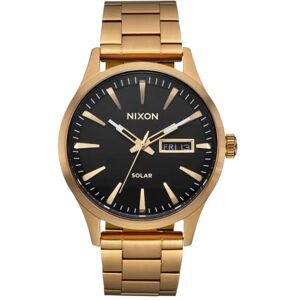 NIXON Unisex analog japansk kvartsurverk klocka med armband i rostfritt stål A1346-510-00, Allt guld/svart NIXON Unisex analog japansk kvartsurverk klocka med armband i rostfritt stål A1346-510-00, Allt guld/svart