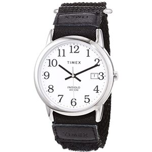 Timex Easy Reader Klocka på 35 mm för män, svart snabbinsvept rem, datumfönster, kvartsur, TW2U84900 Timex Easy Reader Klocka på 35 mm för män, svart snabbinsvept rem, datumfönster, kvartsur, TW2U84900