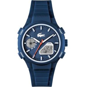 Lacoste analog-digital multifunktionskvarts klocka för män LC33 kollektion med blått silikonarmband 2011370 Lacoste analog-digital multifunktionskvarts klocka för män LC33 kollektion med blått silikonarmband 2011370