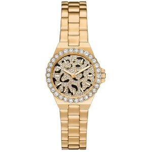 Michael Kors Lennox Damklocka, guldfärgat kvartsurverk med tre visare och armband i rostfritt stål Michael Kors Lennox Damklocka, guldfärgat kvartsurverk med tre visare och armband i rostfritt stål