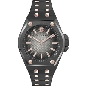 Philipp Plein herrklocka analog kvarts Plein EXTREME GENT rostfritt stål, GRÅ, Rem Philipp Plein herrklocka analog kvarts Plein EXTREME GENT rostfritt stål, GRÅ, Rem